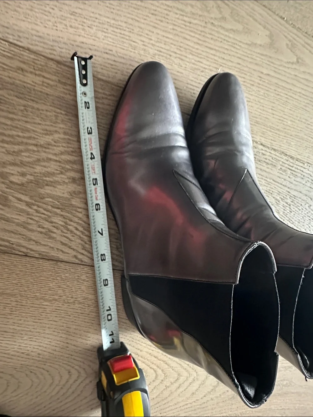 Prada Woman Metallic Grey Leather Chelsea Boots - Sleek Ankle Dress Boots EU 40